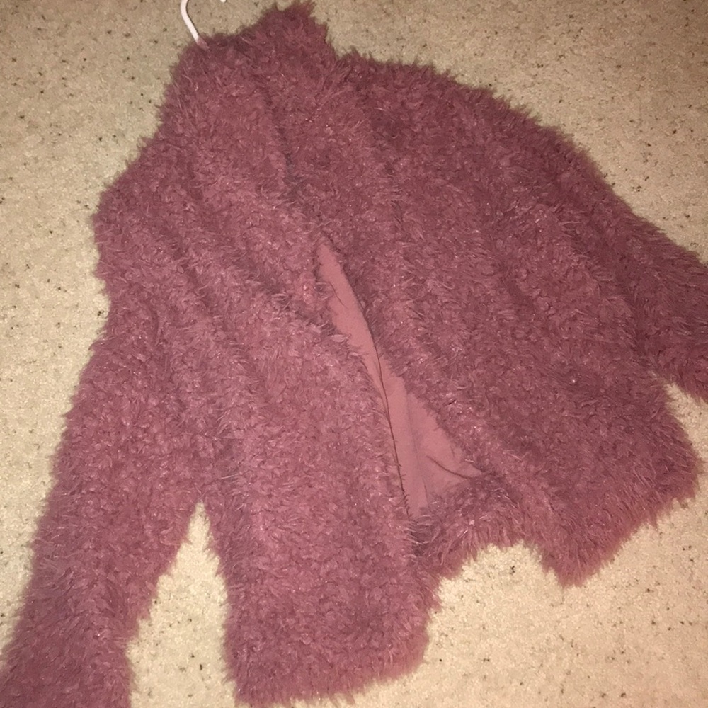 fuzzy pink jacket
